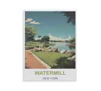 Puzzle 1000 pièces，Moulin à Eau New York，Adulte Enfant Jeu éducatif en Bois（75x50cm）-HI4