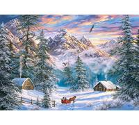 Puzzle 1000 pièces : Montagnes de Noël Castorland