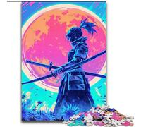 Puzzle 1000 pièces Mystérieux Ninja Samouraï, idéal pour Les Adolescents, Les Liens familiaux, Les Casse-têtes et Les décorations d'intérieur DIY (Taille 26x38cm)