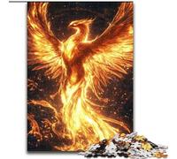 Puzzle 1000 pièces Mystérieux Phénix, idéal pour Les Adolescents, Les Liens familiaux, Les Casse-têtes et Les décorations d'intérieur DIY (Taille 26x38cm)