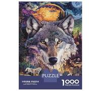 Puzzle 1000 Pièces Mystic Wolf Realm Puzzle pour Adultes - Jeu De Réflexion - Décoration Parfaite - Cadeaux Uniques pour Anniversaires Et Noël 70x50cm/1000pcs