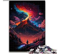 Puzzle 1000 pièces Mystical Mountain Peak, Puzzle interactif pour Adultes, Jeu Familial, adapté aux 14 Ans et Plus (Taille 50x75cm)