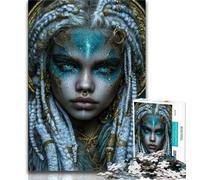 Puzzle 1000 pièces Mystique Nature Spirit Puzzle 1000 pièces pour Adultes et Adolescents Jouet éducatif et décompressant Cadeaux du Père Noël Secret (26x38cm)