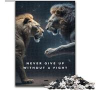 Puzzle 1000 pièces « N'abandonnez jamais » : Puzzle de Motivation 1000 pièces, pour Les Anniversaires, Les fêtes, Les décorations de fêtes spatiales (Taille : 26 x 38 cm)