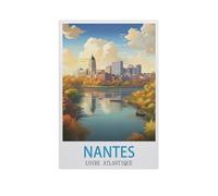 Puzzle 1000 Pièces，Nantes Loire-Atlantique，Papier Puzzles Dagogique Jeu Enfant 1000 Pieces 1000 Piece（38x26cm）-M68