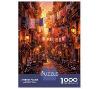 Puzzle 1000 Pièces Naples Italy Street Scene Puzzles pour Adolescents Course De Vitesse Manuelle Activités Amusantes À La Maison Jeu Stimulant Et Jeu en Famille 52x38cm/1000pcs