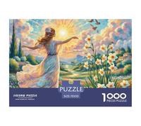 Puzzle 1000 Pièces NarcisseJeux Éducatif Défi Jouets Cadeaux Puzzles Classiques pour Adultes Et Enfants À Partir De 14 Ans,Ange70x50cm/1000pcs