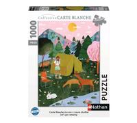 Puzzle 1000 pièces Nathan - Aventure Camping en Plein Air