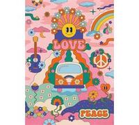 Puzzle 1000 pièces Nathan Hippie style Cha cha Pop Multicolore E