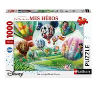 Puzzle 1000 pièces Nathan Les montgolfières Disney - Puzzle adulte 70 x 50 cm Multicolore