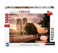 Puzzle 1000 pièces Nathan Notre-Dame de Paris au crépuscule Multicolore A