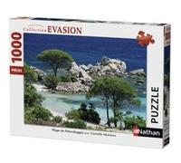 Puzzle 1000 pièces Nathan Plage de Palombaggia Corse du Sud Multicolore E