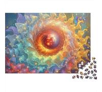 Puzzle 1000 pièces Nébuleuse Cosmique en Spirale, Œil Cosmique et Galaxie, pour Adultes à partir de 12 Ans, Jeu éducatif, décoration intérieure, défi Stimulant, Cadeau d'anniversaire, 38 x 26 cm