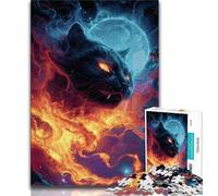 Puzzle 1000 pièces Nébuleuse du Chat Noir pour Adultes et Adolescents, Aide Le Cerveau à exercer des Jouets addictifs pour cultiver la Patience, Jeu de défi Unique 38x26cm