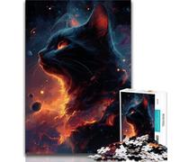 Puzzle 1000 pièces Nébuleuse du Chat Noir pour Adultes et Adolescents, Assemblage de Motifs, activités Amusantes à la Maison, Cadeau d'anniversaire, Cadeau de Voyage 50x75cm