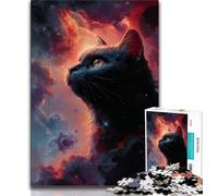 Puzzle 1000 pièces Nébuleuse du Chat Noir pour Adultes et Adolescents, Jeu Familial Anti-Stress, défi Difficile, Collection d'artistes, Beaux-Arts (50x75cm)