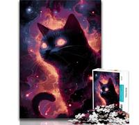 Puzzle 1000 pièces Nébuleuse du Chat Noir pour Adultes et Adolescents, Jeu Stimulant Chaque pièce est Unique - Jeu Familial Stimulant (50x75cm)