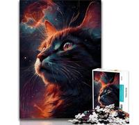 Puzzle 1000 pièces Nébuleuse du Chat Noir pour Adultes et Adolescents, Jouet éducatif et décompressant, Cadeau du Père Noël Secret (75x50cm)