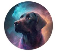 Puzzle 1000 pièces Nébuleuse du Labrador Puzzles Ronds 1000 pièces pour Adultes Design Complexe pour Adolescents, décoration DIY et Divertissement Stimulant pour Le Cerveau 67,5 x 67,5 cm