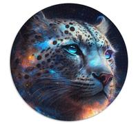 Puzzle 1000 pièces Nébuleuse du Léopard des Neiges Puzzle Rond 1000 pièces pour Adultes Idéal pour s'amuser en Famille, Jeux de société, Cadeaux d'anniversaire 1000 pièces (67,5x67,5cm)