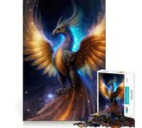 Puzzle 1000 pièces Nébuleuse Mystique Phénix pour Adultes Jeu de réflexion et de Concentration Silencieux Bords serrés Cadeau de Noël (38x52cm)