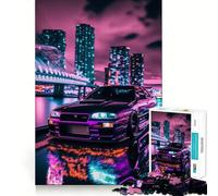 Puzzle 1000 pièces Neon Night Tokyo Drift pour Adultes Think Smart Toy Family Joy, découpe précise, pièce d'art (50x75cm)