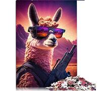 Puzzle 1000 pièces Neon Nights Sharpshooter Jigsaw Puzzle Puzzles en Carton pour Adultes Puzzle éducatif FamilyGame (Taille 26x38cm)