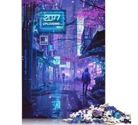 Puzzle 1000 pièces Néon Tokyo City of 2077 pour Adultes, difficulté : Jouets éducatifs, Jeux, décoration familiale, 1000 pièces (38 x 26 cm)