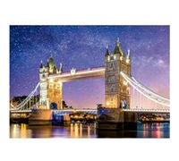 Puzzle 1000 pièces Néon : Tower Bridge, Londres Educa Bleu G