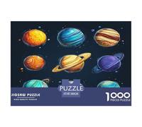 Puzzle 1000 Pièces Neuf planètes pour Adultes Et Enfants Difficile DIY Jigsaw Puzzle, Familial-Activité Manuelle 38x26cm/1000pcs