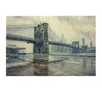 Puzzle 1000 Pièces New York, 1000 Pièces Puzzle Adulte, Jeu de Concentration, 75x50cm Grand Puzzles Bois pour Décoration Maison, Jeu de Puzzles Paysage pour Toute la Famille, Cadeau Femme/Homme, -7660