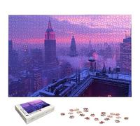 Puzzle 1000 Pièces New York, Puzzle 1000 Pièces pour Adultes et Enfants à Partir de 14 Ans, Paysage Puzzles Bois avec Une Boîte d'Emballage Exquise, Puzzles pour Décoration Murale, Cadeau Femme, -5888