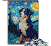 Puzzle 1000 pièces Night Sky Dog pour Adolescents, Cadeau d'anniversaire pour Tuer Le Temps, décoration Murale pour Les 14 Ans et Plus (26x38cm)