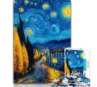 Puzzle 1000 pièces Night Sky Night Sky pour Adolescents, pour soulager Le Stress et renforcer l'amour Entre Couples (75x50cm)