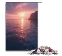 Puzzle 1000 pièces Niveau de la mer à l'aube pour Adultes Puzzle Impossible Anti-Stress pour Adolescents de 14 Ans et Plus 1000 pièces (38 x 26 cm)