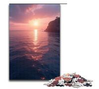 Puzzle 1000 pièces Niveau de la mer à l'aube Puzzle en Bois pour Enfants Interaction Parent-Enfant 1000 pièces (75 x 50 cm)