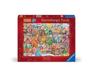 Puzzle 1000 pièces Noël au village des cookies - Idéal pour les passionnés de puzzles