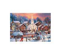 Trefl – Puzzle 1000 pièces Vue sur la ville Neige Noël 10602