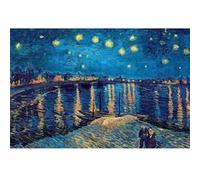 EuroGraphics Puzzle 1000 pièces : Nuit étoilée sur Le Rhône, Van Gogh