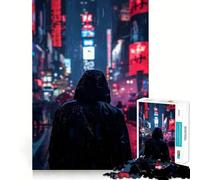 Puzzle 1000 pièces Nuits Cyberpunk Incroyables Un entraînement cérébral Amusant et précis Pièces Parfaitement ajustées Un Passe-Temps Fascinant pour Les Moments de détente (38x52cm)