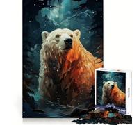 Puzzle 1000 pièces Nuits d'ours Polaires pour Adolescents, Jeu intellectuel, Moments en Famille, découpe de qualité, Cadeau Unique (38x52cm)