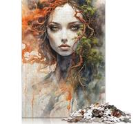 Puzzle 1000 pièces Nymphe des Feux de forêt Puzzles pour Adultes Puzzles en Bois créatifs Défi Jeu de difficulté élevée Cadeau pour Adolescents (75 x 50 cm)