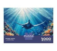 Puzzle 1000 Pièces Ocean Life Underwater Scene Puzzles pour Adultes, Jeu Familial, Améliore La Mémoire, Offrez-Les en Cadeau À Toute La Famille 52x38cm/1000pcs