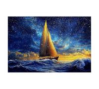Puzzle 1000 Pieces Océan, Puzzle Adulte Bateau, Puzzles Classiques Supérieure Défi éducatif Jouets pour Familial, Impossible Puzzles en Bois avec Boite pour Cadeau, Tableau Decoration Murale -1989