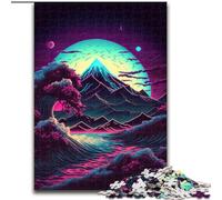 Puzzle 1000 pièces Ocean Wave Japon Puzzle 1000 pièces avec Jeu interactif Familial, pour Les 14 Ans et Plus Taille 50x75cm