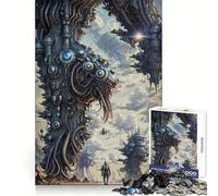 Puzzle 1000 pièces Odyssée futuriste sombrepour Adolescents Cadeau significatif et Relaxant (50x75cm)