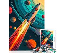 Puzzle 1000 pièces Odyssée Galactique Jeu de Manipulation Défi Difficile Décoration intérieure Jouet Stimulant à compléter (75x50cm)