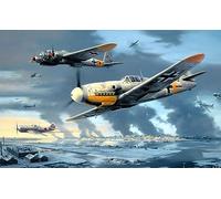 Puzzle 1000 Pieces Oeuvre d'art Avion Avion Militaire Seconde Guerre Mondiale Bombardier 52x38cm
