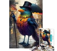 Puzzle 1000 pièces Oiseau Arc-en-Ciel Difficile et Stimulant pour Les Femmes Jeu Amusant à partir de 14 Ans 50x75cm