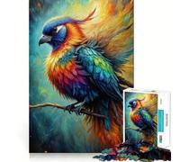 Puzzle 1000 pièces Oiseau Arc-en-Ciel pour Adultes, Jeu de logique mentale, Moment de sérénité, découpe Ferme, Cadeau de Noël (50x75cm)